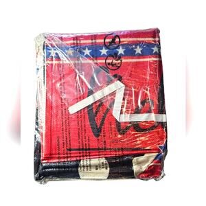 NWT Vinyl Fabric Sofa Cover, American Flag Design, Never Opened.